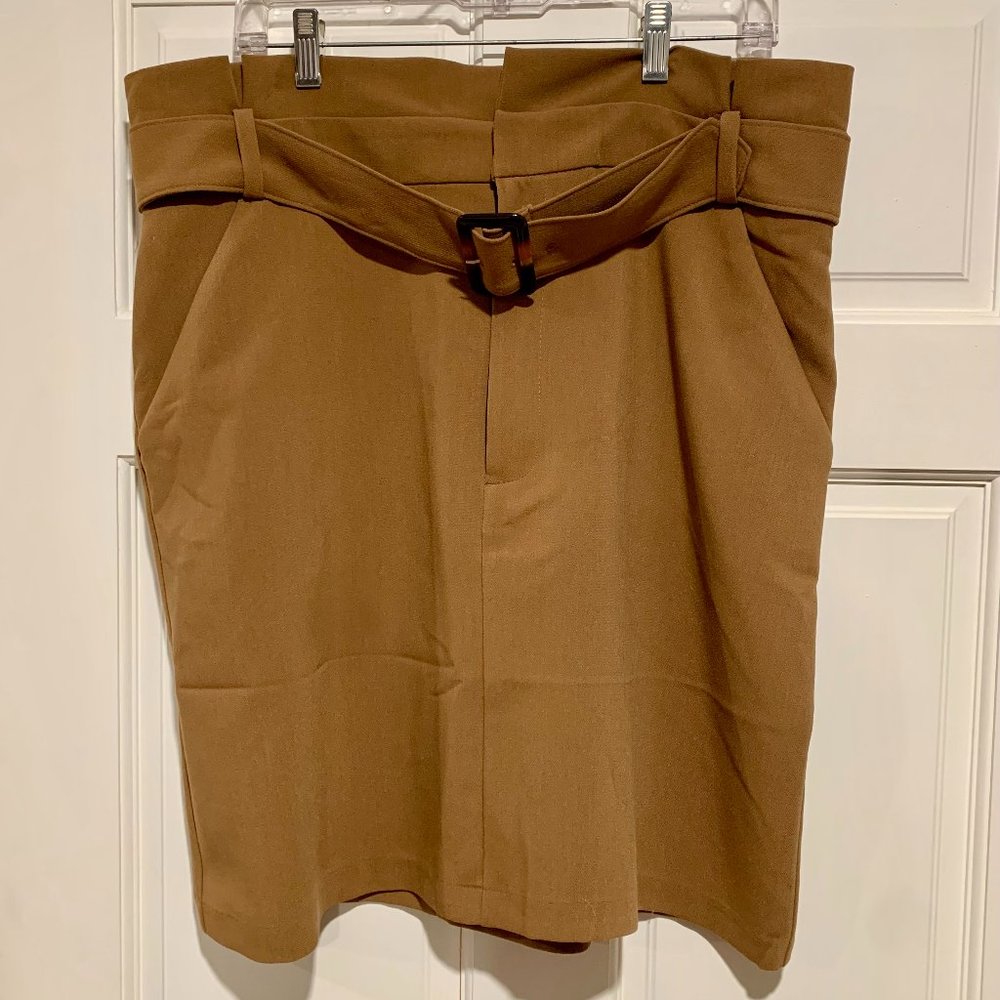 Banana Republic Belted Camel Skirt